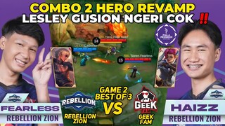 SKYLAR DIAJARIN PAKE LESLY ‼️ NGERI COMBO LESLY + GUSSION REVAMP - PIALA PREISDEN GEEK VS RBL GAME 2