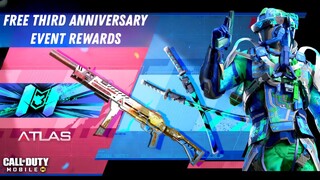 Free Third anniversary event rewards | Season 10  Free FTL skin| Free Epic HG40 skin | And more