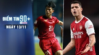 Điểm tin 90+ ngày 13/11 | Arsenal nhận tin cực vui; Đình Trọng tiếp tục lỡ trận gặp Saudi Arabia