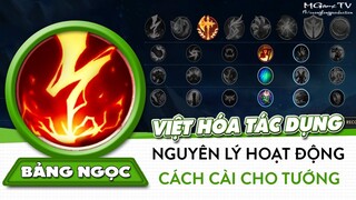 Việt Hóa bảng ngọc, nguyên lý hoạt động và cách cài đặt cho từng tướng trong Liên Minh Tốc Chiến