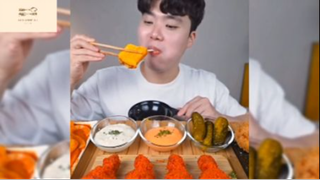 Mukbang đùi gà chiên #anngon