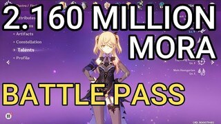 Battle Pass Genshin Impact BLACK SWORD, 2 Million MORA, ORE, Hero's wit and more!