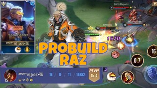 【AOV】Raz Quadkill Probuild | Arena Of Valor | LiênQuân | ROV | 傳說對決