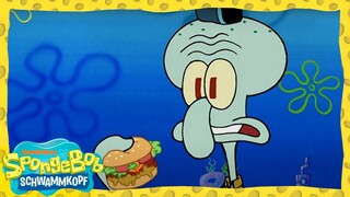 SpongeBob Schwammkopf | Thaddäus' ALLERERSTER Krabbenburger! | SpongeBob Schwammkopf