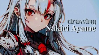 drawing nakiri ayame part 1