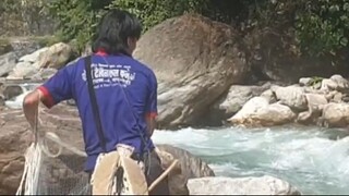 cast net fishing in Nepal |