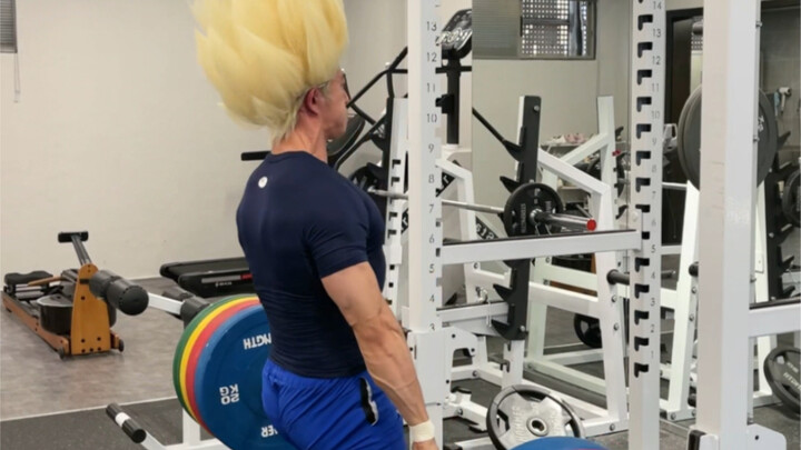 Vegeta Super Saiyan 2 deadlifts 200kg at full power