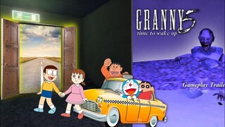 Car Escape In Granny 5 With Doraemon And His Friends |