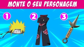 CONSTRUA SEU PERSONAGEM EM NARUTO SHIPPUDEN!! 🎁​👀​ JOGO DE DECISÕES DE NARUTO SHIPPUDEN!