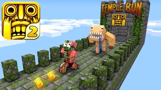 Monster School _ TEMPLE RUN CHALLENGE - Minecraft animation