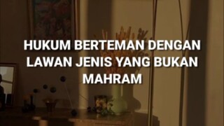 hukum berteman dengan lawan jenis?