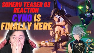 CYNO AND THE DENDRO BOYS | SUMERU TEASER 03 REACTION