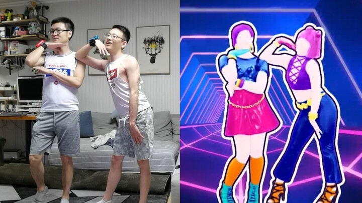 Just Dance 2020】Dua anak laki-laki bermain untuk pertama kalinya dan menjadi saudara perempuan dalam