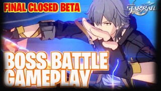 Honkai Star Rail BOSS BATTLE GAMEPLAY - FINAL CLOSED BETA