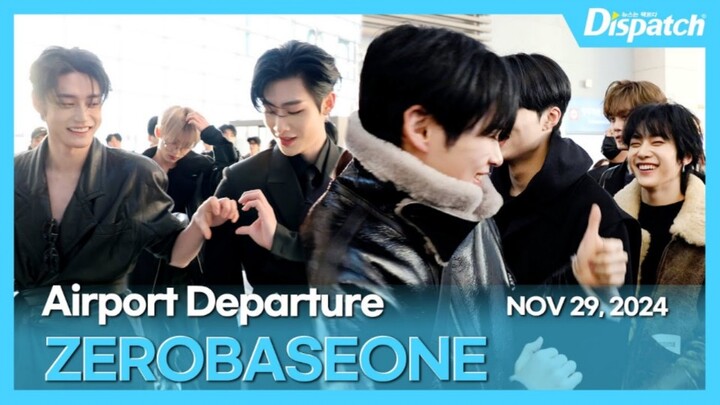 【ZB1】241129✈️ Overseas tour schedule: departing from Incheon Airport to Nagoya, Japan