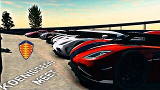 Koenigsegg Carmeet in Car Parking Multiplayer