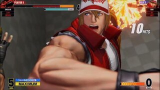 KOF15　チャンピオン　テリー　逆転１１Hitコンボ　一人のテリーでもやばい