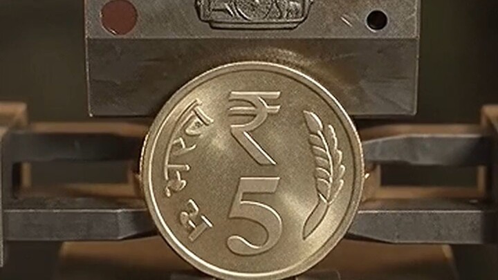 factoriyon mein ₹5 ka Sikka is prakar banta hai
