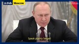 Speak directly!': Putin has tense exchange with his chief spy