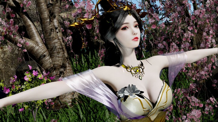 《Yun Shang Yao》VAM สไตล์สามก๊ก Madam Feng 4K การเต้นรำสไตล์จีน MMD