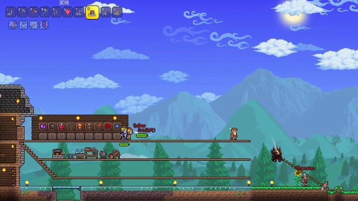 مزيج من أربعة مهن محترفة في لعبة "تيان يي وو فنغ"! 【تيراريا】 "الحلقة الأولى: البقاء بأربع مهن في وضع