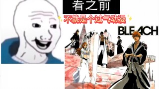 Stand up! Stand up! Stand up! I want to protect her! Before watching BLEACH vs. After watching