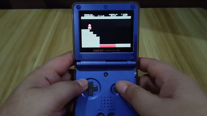 Super Mario Bros. on Gameboy Advance SP: World 8-4