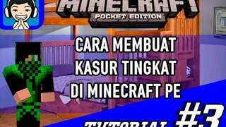 Cara Membuat Kasur Tingkat di Minecraft PE - Tutorial #3 MCPE INDO