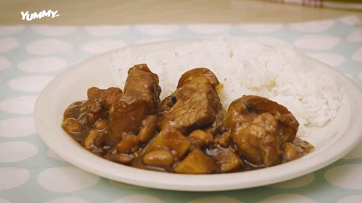 Adobo recipe with pork and beans 🤤#