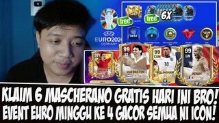 KLAIM 6 MASCHERANO GRATIS HARI INI!! UPDATE ICON META SEMUA DI MINGGU KE 4 EVENT EURO 24 FC MOBILE