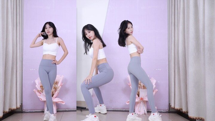 Wiggle Wiggle Quần yoga màu xám màn hình dọc