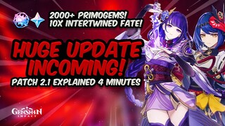 MASSIVE UPDATE! EVERYTHING NEW IN PATCH 2.1 IN LESS THAN 4 MINUTES | Genshin Impact