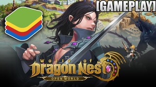 [FIRST TRY] WORLD OF DRAGON NEST GAMEPLAY!!! (ON ANDROID EMULATOR) HIGH SETTINGS