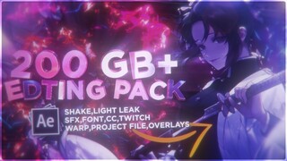 200GB+ OF EDITING PACK/PRESET PACK for After Effects | FREE EDITING PACK for AMV (VFX,GFX Pack)