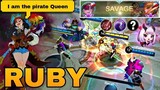 THE PIRATE QUEEN RUBY | SEASON 22 RUBY MONTAGE/GAMEPLAY | BEST BUILD 2021 | MOBILE LEGENDS✓