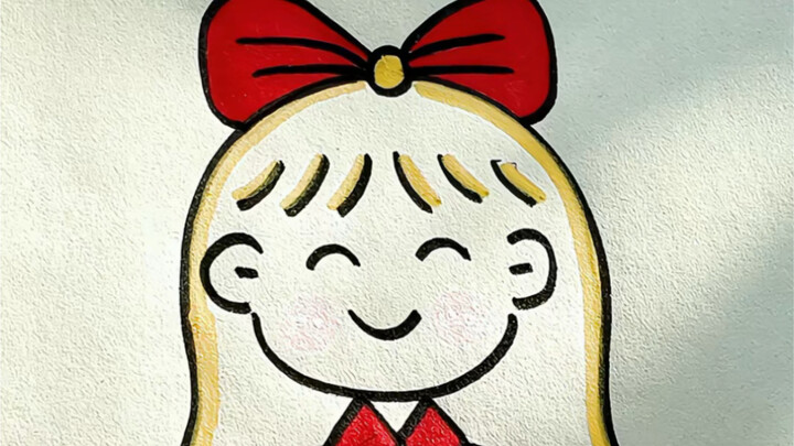 Three little girls, each with eight strokes—super easy! Let’s learn together! #ParentingStickFigures