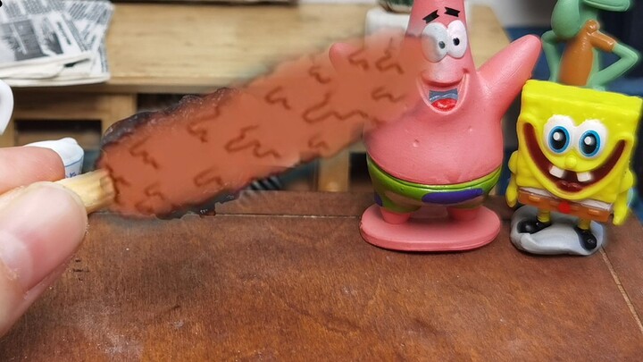 ห้องครัวขนาดเล็ก Sea Stick ของ Spongebob Squarepants คุณสามารถทำเองที่บ้านได้ในราคาเพียง 1 หยวน Squi