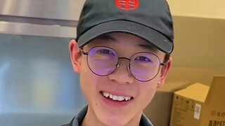 The young man seems just as socially anxious as I am.