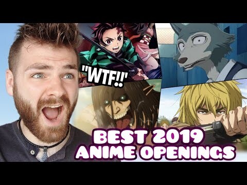 First Time Reacting to "The Best ANIME Openings Of 2019" | New Anime Fan!