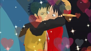 [MMD One Piece] - Law x Luffy (Yaoi) - I Luv It