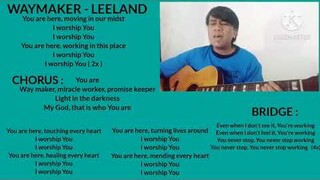 WAYMAKER | LEELAND | LYRICS | ACOUSTIC COVER