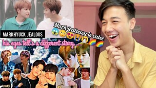 [Markhyuck] when mark can't hide his jealousy and love for haechan... | REACTION