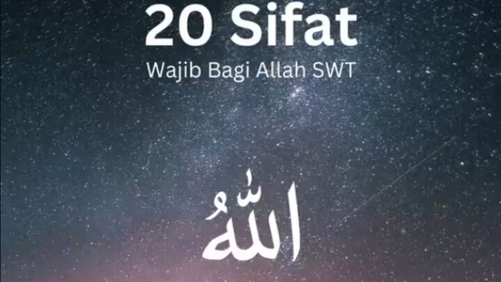 Diantara SIFAT 20 yang harus disematkan bagi umat Islam - khususnya pada umat Rasulullah (SAW).