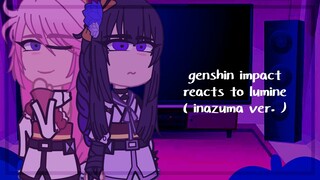 [ genshin impact reacts to female traveler/lumine ]⋆[ 7/? ]⋆[genshin impact ]⋆[ sutaurufu.chr ]