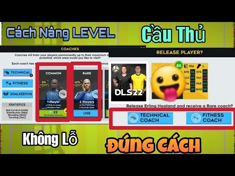 Dream League Soccer 2022 Cách Nâng Level Cầu Thủ ĐÚNG CÁCH Không Bị Lỗ VÀNG Và KIM CƯƠNG | NT DLS