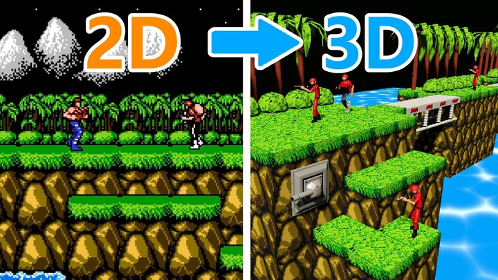 เกมส์|ฉันสร้างเกมคอนทราเวอร์ชัน 3 มิติ