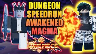 Awakened Magma Fruit Solo Dungeon Speedrun in A One Piece Game