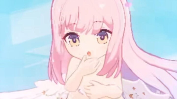 Swimsuit Mika's "super cute" little action ~ [Blue Files]