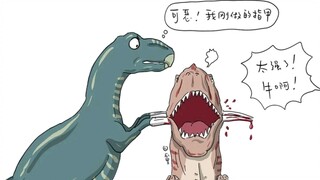 5张漫画带你看完《侏罗纪世界3》