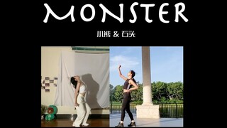 【MONSTER】跨国姬情合作！精准对位！| 红毛新单曲世纪会面翻跳！